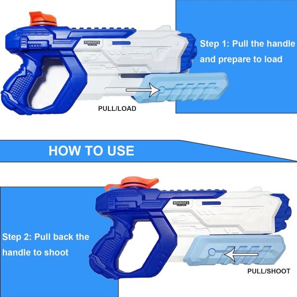 Water Guns, Lehoo Castle Water Pistol, Water Squirters for Kids, - Image 2